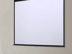 8×6 Feet Semi‑Auto 4K Manual Projection Screen