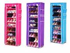 9 Layer Multipurpose Portable Folding Shoes Rack [With Dust Cover ]