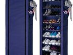 9 Layer Shoe Rack with Dust Cover - 5 ft