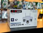 9 Mp Ultra Clear Triple Lense 4 G CCTV Camera