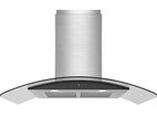 90cm Stainless Steel Glass Finish Cooker Hood