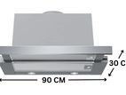 90cm Telescopic Canopy Cooker Hood