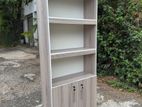 A/Ash Book Rack with Cupboard