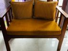 Teak Settee Set with Coffee Table