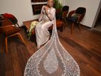 Wedding Saree with Home Coming