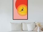 A4 Sized Framed Sun Set Wall Art