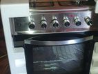 Gas Burner with Electric Oven