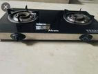 Abans Glass Top Two Burner Gas Stove