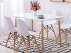 ABC 4 Chair Dining Table Set