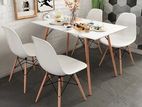 ABC Barista Dining Table 4 Chair Set