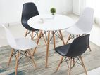 ABC Dining 4 chair with Table Full Set