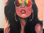 Acrylic painting on canvas 12x20 inch
