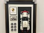 Acrylic Wall Display Mount and Frame For LEGO Porsche 911 RSR 42096