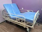 Adjustable 3-Function Manual Hospital Bed (Iron Mesh) with Mattress