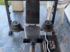 Adjustable Bench with 70kg Plates