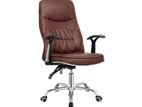 adjustable Brown Leather Office Chairs