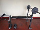 Adjustable Gym Bench and Weight Plates(35kg)