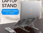 Adjustable Stainless Steel Laptop Stand & Pouch =