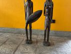 African Carved Wooden Statues