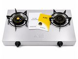 AIKO Gas Cooker Stainless Steel 2 Burner