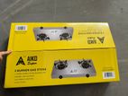 AIKO Stainless Steel 2 Burner Gas Cooker