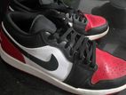 Air Jordan 1 Low Bred Toe Authentic Sneaker