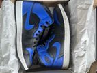 Air Jordan 1 Mid Hyper Royal- Iconic Black/royal Colorway