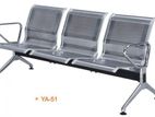 AIRPORT CHAIR - 3 SEATER ROUND HOLE :YA-51