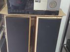 Akai amp, pioneer speakers