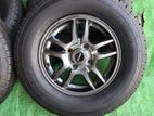 Alloywheels with tyres 165 R13 Dunlop