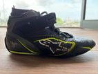 Alpinestars Tech-1 T Professional Race Boots (Black/Fluro Yellow)