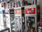 Aluminium Glass Showcases with Racks