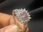 Amethyst Ring Pure Silver
