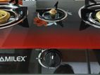 AMILEX 3 Burner Glass Top Gas Cooker