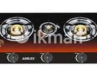 Amilex Three Burner Glass Top Gas Cooker - 32695