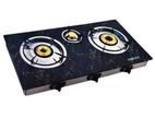 Amilex Three Burner Glass Top Gas Cooker