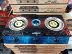 Amilex Three Burner Glass Top Gas Cooker