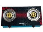 Amilex Two Burner Glass Top Gas Cooker - 63932