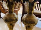 Antique 3ft Brass Handcrafted Vase