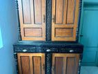 Antique Ebony Jackwood Cupboard
