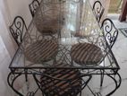 Glass Dinning Table with Chairs