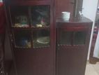 Antique Jack Wood Glass Cabinet