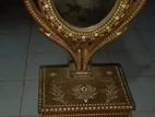 Antique Mirror with Chest Like Compartment