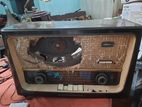 Antique Radio with Old Ebonite Cover