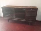 Antique single bed with Display Cabinet