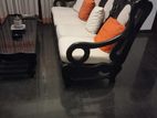 Kos Wood Sofa Set with Coffee Table