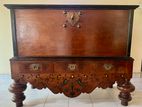 Antique Sri Lankan Ceylonese Dutch-Colonial Chest on Stand