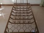 Antique Steel Spring Bed with Mattress