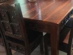 Antique Table with Chairs