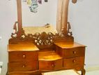 Antique Teak Dressing Table with Drawyer